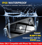 SPIDERCASE for iPhone 16e Case/iPhone 17e Case Waterproof, Built-in Screen & - Image 3