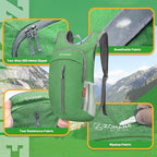 ZOMAKE 10L Ultra Lightweight Packable Backpack, Small Daypack Light Foldable - Image 4