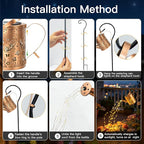 Ollny Solar Watering Can with Cascading Lights Outdoor Garden Decor, Birthday - Image 7
