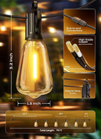 Brightown Outdoor String Lights, 75FT 22+2 LED ST38 LED Patio Lights - Image 7