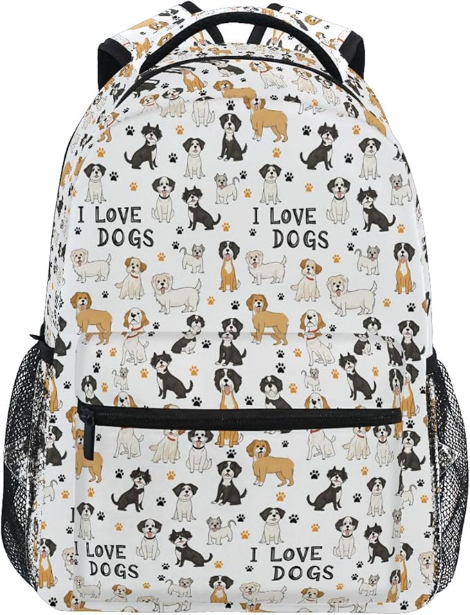 Wamika Bernese Mountain Dog Kids Backpack Cute Puppy Paw School Backpacks Boys by Wamika