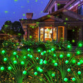 Kohlrabi Solar St Patricks Day Lights Outdoor, 2 Pack 16 LED Solar Green by KohlrabiDecor