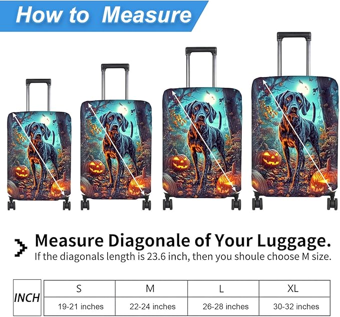 Luggage Cover Protector for 26-28 Inch Suitcases, TSA Approved Elastic Travel - Image 2
