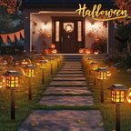 GIGALUMI Solar Lights for Outside, 16 Pack Flickering Flame LED Solar Outdoor - Image 2