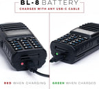 BTECH GMRS-V2 5W 200 Fully Customizable Channels GMRS Two-Way Radio. USB-C - Image 3