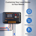 ECO-WORTHY 30A Solar Charger Controller Bluetooth, Solar Panel Battery - Image 6