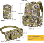 CVLIFE Tactical Backpack Military Army Rucksack 60L Large Assault Pack - Image 2