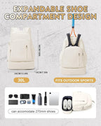 Gym Backpack for Women Men, Lightweight Gym Bag - Image 3