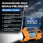 Emergency Radio NOAA Weather Alert FM/AM/SW, Hand Crank Radio - Image 2