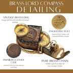 Handmade Brass Antique Compass - Image 4