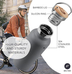 Bambaw Stainless Steel Water Bottle, 32 oz Water Bottles Insulated, - Image 2