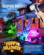 AUDERWIN Solar Spot Lights Outdoor, 9 Lighting Modes RGB, Solar Lights Outdoor - Image 8