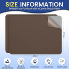 Self-Adhesive Canvas Repair Tape, 8.3" x 11" Waterproof Canvas Repair Patch - Image 2