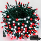 75.8 FT 200 LED Red and White Christmas Lights Outdoor Indoor, Timer & Memory by PRODUCTS