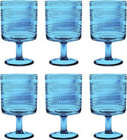 Beaded 14 oz Durable Acrylic Wine Glasses, Shatter-Resistant and by AbodeHomewares-TheDesignDestinationforTabletopDrinkwareKitchenandPet