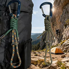 2-Pack Paracord Lanyard with Aluminum Carabiner Clip -Heavy-Duty Survival - Image 2