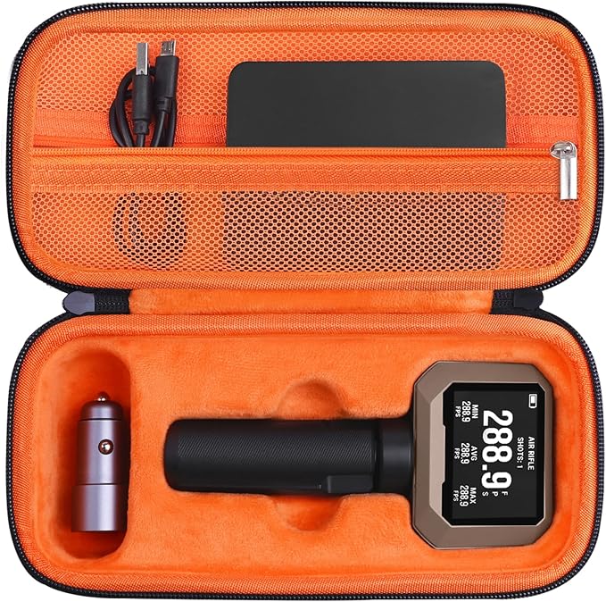 Carrying Case for Garmin Xero C1 Pro Chronograph, Inlaid Organizer by SKIDAYO