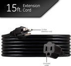 UltraPro Outdoor Extension Cord, 15 Ft, Heavy Duty, UL Certified 3 Prong - Image 2