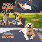 6 Moving Blankets 72x40in with 3 Elastic Rubber Band – Durable Quilted Moving - Image 5