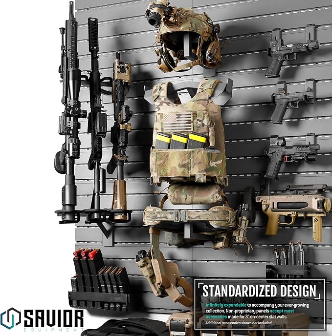 Savior Equipment Wall Rack System Tactical Helmet Attachment Gear Wall Mount - Image 4