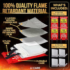 JJ CARE Fire Blanket – 40"x40" 4 Packs - Image 2