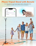 Nineigh 71" Tripod for iPhone, Phone Tripod Selfie Stick - Image 3