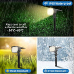 WENATY Solar Spot Lights Outdoor Waterproof IP65, 12 Pack Landscape Spotlights - Image 4