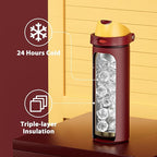 24 oz Insulated Water Bottle for Women: Meoky Stainless Steel Water Bottle - Image 4