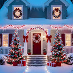 75.8 FT 200 LED Red and White Christmas Lights Outdoor Indoor, Timer & Memory - Image 3