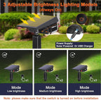 LEREKAM 40 LEDs Spotlights, IP65 Waterproof Solar Powered Landscape Spotlights - Image 4