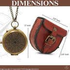 Handmade Brass Antique Compass - Image 6