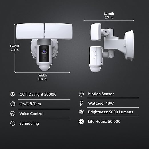 Feit Electric SEC5000/CAM/WIFI Outdoor LED Smart Security Camera - Image 8