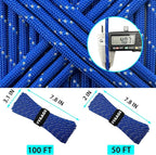 VVAAGG Reflective Paracord Rope 100FT, 7 Strand Nylon para Cord Lanyard Utility - Image 7