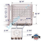 SatelliteSale Weatherproof Junction Box Heavy Duty Enclosure 12x12x3 Inches - Image 3