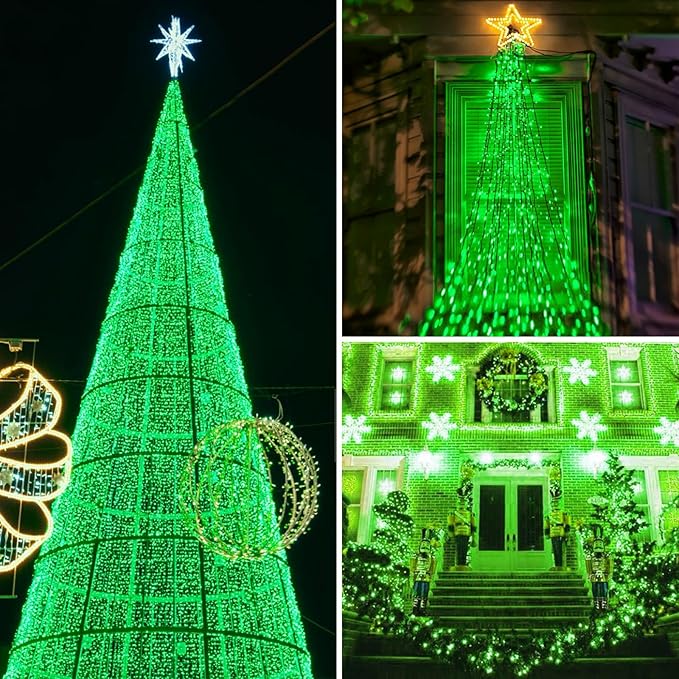 Upgrade Solar String Lights for Outside 2 Pack Total 180FT 500LED String Lights - Image 2