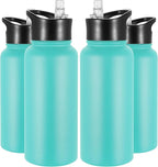 VEGOND 32 oz Insulated Water Bottle Bulk Stainless Steel Metal Water Bottles by VEGOND