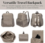 Baggallini Women's Carryall Packable Backpack, Sterling Shimmer - Image 5