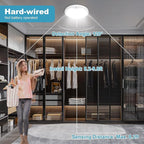 Hard-Wired Motion Sensor Ceiling Lights, 9in 20W Flush Mount Motion LED Ceiling - Image 7