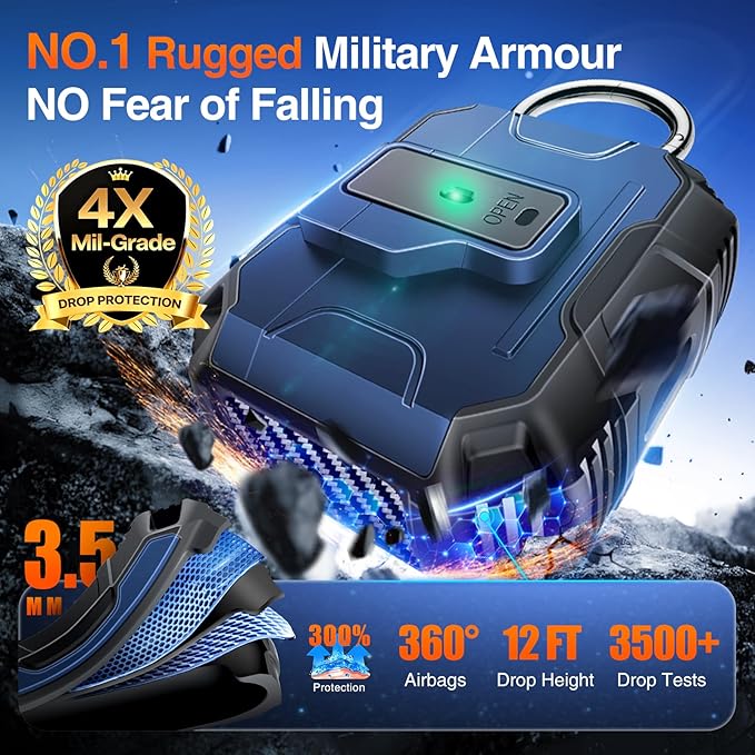 Armoured Heavy Duty for AirPods 4th Generation Case - Image 2