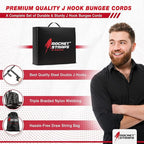 Rocket Straps - Ultimate Outdoor Bungee Cord Assortment - Heavy Duty Set of 12 - Image 4