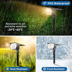 WENATY Solar Spot Lights Outdoor Waterproof IP65, 6 Pack Landscape Spotlights - Image 4