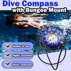 Scuba Dive Compass, Waterproof 5ATM Marine Navigation Wrist Compass - Image 2