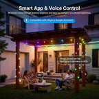 NEEWER 96ft Outdoor String Lights, App Control Smart AI RGBW Hanging Outside - Image 4