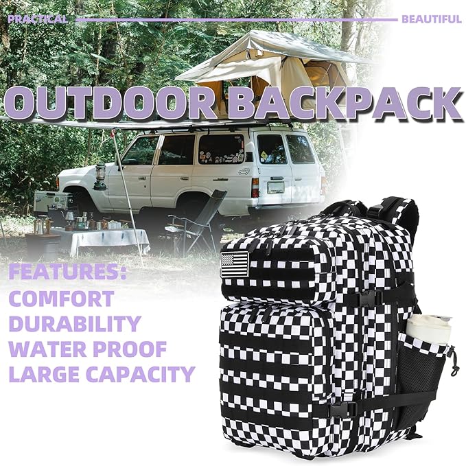 Lovelinks21 25L Tactical Military Backpack Small Travel Rucksack - Image 6