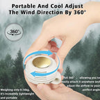 Portable Clip-On Fan, Mini USB Rechargeable 360° Rotatable Fan, 3-Speed Silent - Image 5