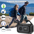 12000mAh Emergency Weather Radio, Hand Crank Solar Radio Portable AM/FM/NOAA - Image 5