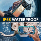 Red2Fire for iPhone 17 Pro Max Case Waterproof, Phone Case 6.9" Blue/Clear - Image 2