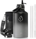 Insulated Water Bottle 64 oz by BUZIO