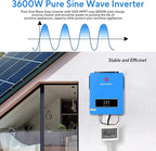 SUMRY Solar Inverter Charger, 3600W DC 24V to AC 110V Hybrid Voltage Converter - Image 3