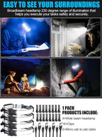 LED Headlamp Flashlight, 1000L 230° Broadbeam Headlight, USB C Rechargeable - Image 7